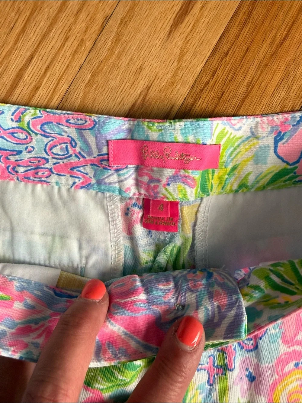 Lilly Pulitzer Scallop Hem Floral Shorts